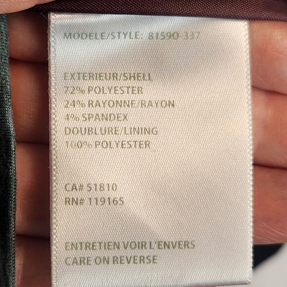 Tribal Blazer Women’s SZ 10 Black Lined Knit Decorative Buttons EUC - Picture 13 of 15